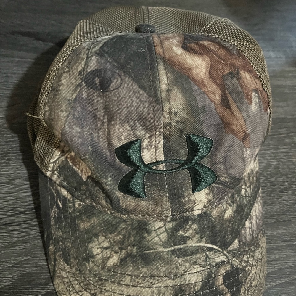 Under Armour Blue and Brown Cap